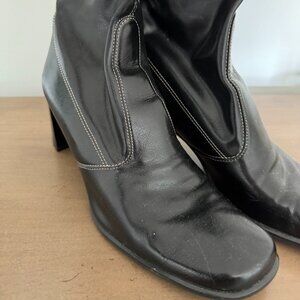 Franco Sarto Black Slip on Boots